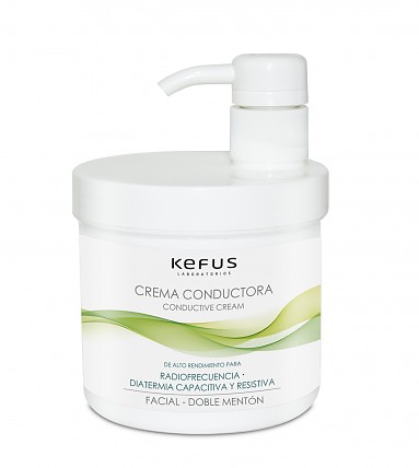 Crema Conductora Radiofrecuencia Facial Doble Mentón Kefus 500 ml